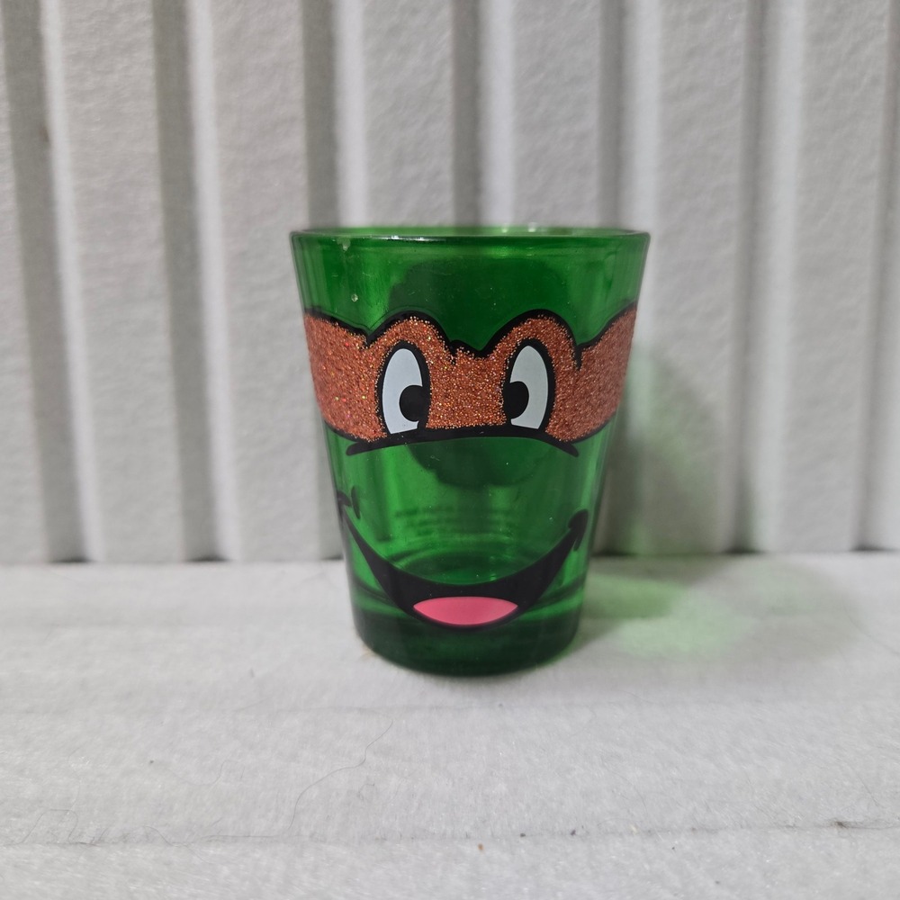 Silver Buffalo TMNT Michelangelo Shot Glass Green Mask Ninja Turtles 2013